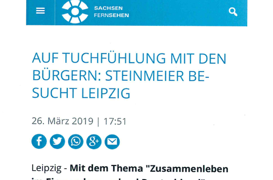 Besuch Bundespräsident Steinmeier in Leipzig